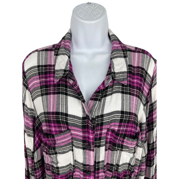 Lane Bryant Womens Long Sleeve Button-Up Shirt With Chest Pockets Size 18/20 - Picture 2 of 9